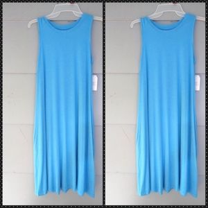 Cotton flare knee-high dress 👗